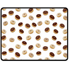 Donuts Pattern Fleece Blanket (medium)  by Valentinaart