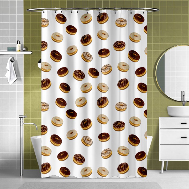 Donuts pattern Shower Curtain 48  x 72  (Small) 