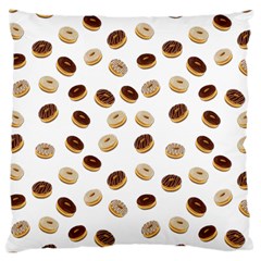 Donuts Pattern Large Cushion Case (two Sides) by Valentinaart