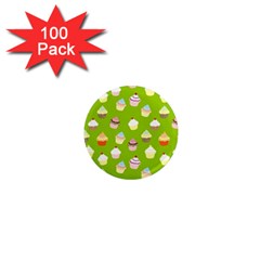 Cupcakes Pattern 1  Mini Magnets (100 Pack)  by Valentinaart