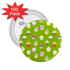 Cupcakes Pattern 2 25  Buttons (100 Pack)  by Valentinaart