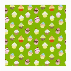 Cupcakes Pattern Medium Glasses Cloth by Valentinaart