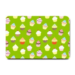 Cupcakes Pattern Small Doormat  by Valentinaart