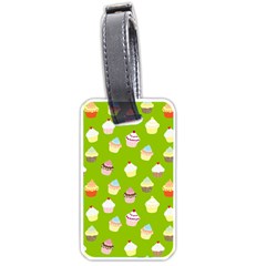 Cupcakes Pattern Luggage Tags (one Side)  by Valentinaart