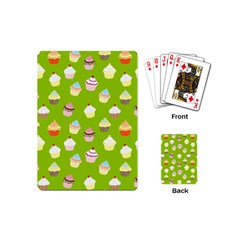 Cupcakes Pattern Playing Cards (mini)  by Valentinaart