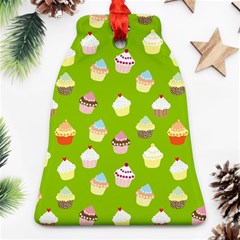 Cupcakes Pattern Bell Ornament (two Sides) by Valentinaart