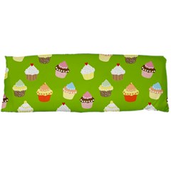 Cupcakes Pattern Body Pillow Case Dakimakura (two Sides) by Valentinaart