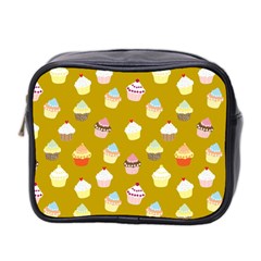 Cupcakes Pattern Mini Toiletries Bag 2-side by Valentinaart