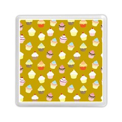 Cupcakes Pattern Memory Card Reader (square)  by Valentinaart