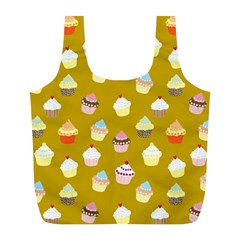 Cupcakes Pattern Full Print Recycle Bags (l)  by Valentinaart