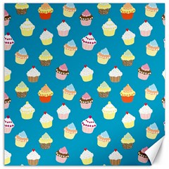 Cupcakes Pattern Canvas 16  X 16   by Valentinaart