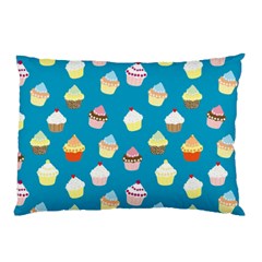 Cupcakes Pattern Pillow Case by Valentinaart