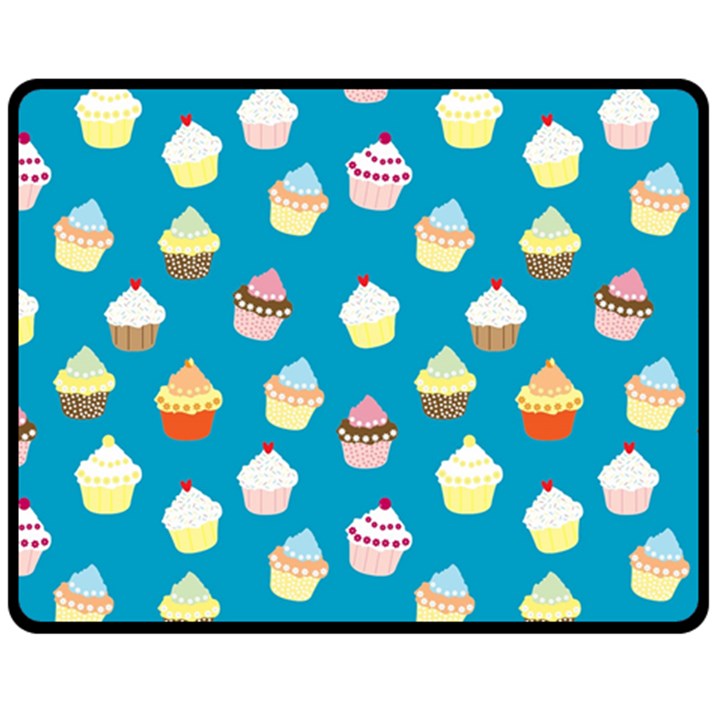 Cupcakes pattern Fleece Blanket (Medium) 