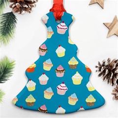 Cupcakes Pattern Christmas Tree Ornament (two Sides) by Valentinaart