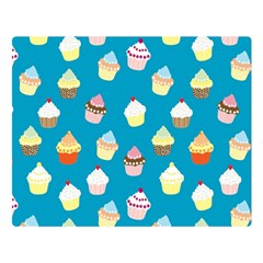 Cupcakes Pattern Double Sided Flano Blanket (large)  by Valentinaart