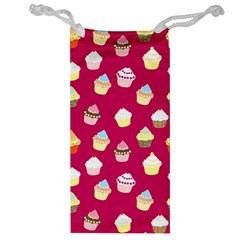 Cupcakes Pattern Jewelry Bag by Valentinaart