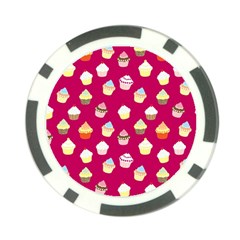 Cupcakes Pattern Poker Chip Card Guard (10 Pack) by Valentinaart