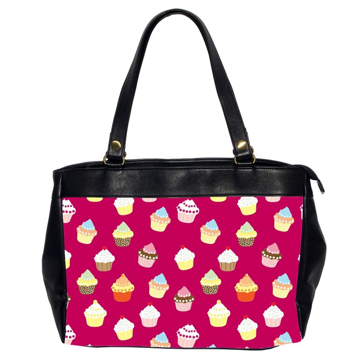 Cupcakes pattern Office Handbags (2 Sides) 