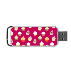 Cupcakes Pattern Portable Usb Flash (one Side) by Valentinaart