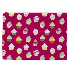 Cupcakes Pattern Cosmetic Bag (xxl)  by Valentinaart