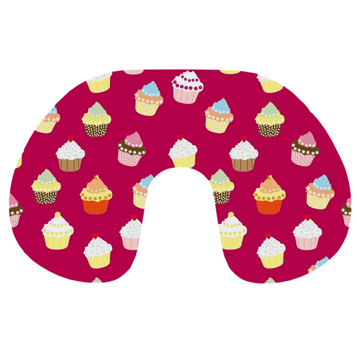 Cupcakes pattern Travel Neck Pillows