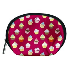 Cupcakes Pattern Accessory Pouches (medium)  by Valentinaart