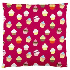 Cupcakes Pattern Standard Flano Cushion Case (one Side) by Valentinaart