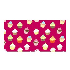 Cupcakes Pattern Satin Wrap by Valentinaart