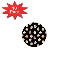 Cupcakes Pattern 1  Mini Buttons (10 Pack)  by Valentinaart