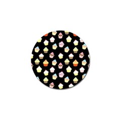 Cupcakes Pattern Golf Ball Marker by Valentinaart