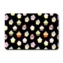 Cupcakes Pattern Small Doormat  by Valentinaart