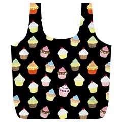 Cupcakes Pattern Full Print Recycle Bags (l)  by Valentinaart