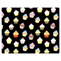 Cupcakes Pattern Double Sided Flano Blanket (medium)  by Valentinaart