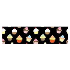 Cupcakes Pattern Satin Scarf (oblong) by Valentinaart