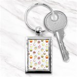 Cupcakes pattern Key Chains (Rectangle)  Front