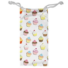 Cupcakes Pattern Jewelry Bag by Valentinaart