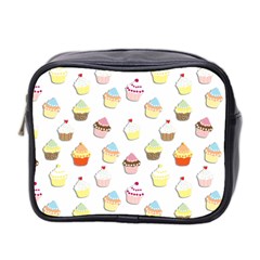 Cupcakes Pattern Mini Toiletries Bag 2-side by Valentinaart