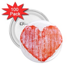 Pop Art Style Grunge Graphic Heart 2 25  Buttons (100 Pack)  by dflcprints