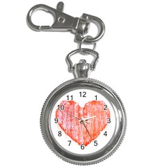 Pop Art Style Grunge Graphic Heart Key Chain Watches by dflcprints