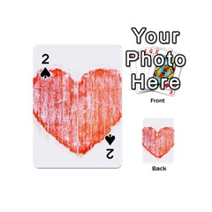 Pop Art Style Grunge Graphic Heart Playing Cards 54 (mini)  by dflcprints