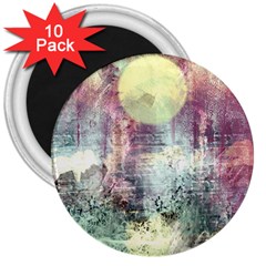 Frosty Pale Moon 3  Magnets (10 Pack)  by digitaldivadesigns