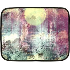 Frosty Pale Moon Fleece Blanket (mini) by digitaldivadesigns