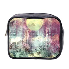 Frosty Pale Moon Mini Toiletries Bag 2-side by digitaldivadesigns