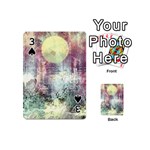 Frosty Pale Moon Playing Cards 54 (Mini)  Front - Spade3