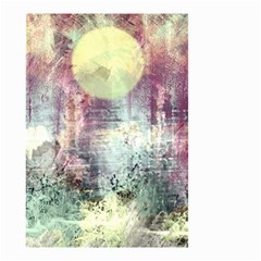 Frosty Pale Moon Small Garden Flag (two Sides) by digitaldivadesigns