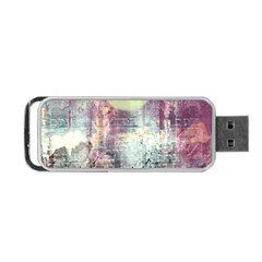 Frosty Pale Moon Portable Usb Flash (one Side) by digitaldivadesigns