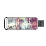 Frosty Pale Moon Portable USB Flash (Two Sides) Back