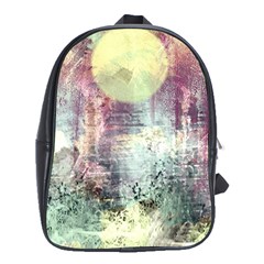 Frosty Pale Moon School Bags (xl)  by digitaldivadesigns