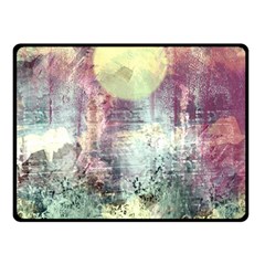 Frosty Pale Moon Double Sided Fleece Blanket (small)  by digitaldivadesigns