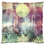 Frosty Pale Moon Standard Flano Cushion Case (Two Sides) Front